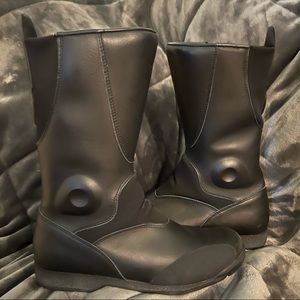 Old Skool Dainese “D-Day” Motorcycle Riding Boots Black Size 9